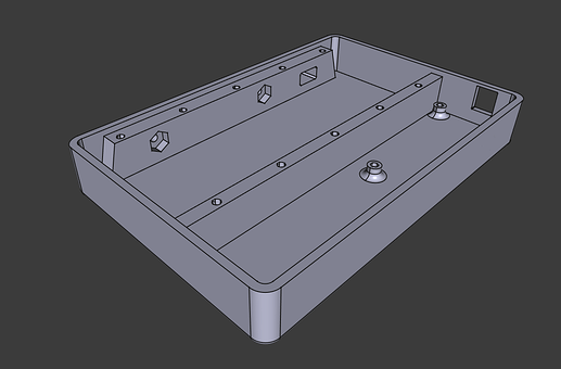 A case modeled in FreeCAD
